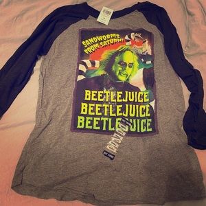 NWT Beetlejuice long sleeve shirt